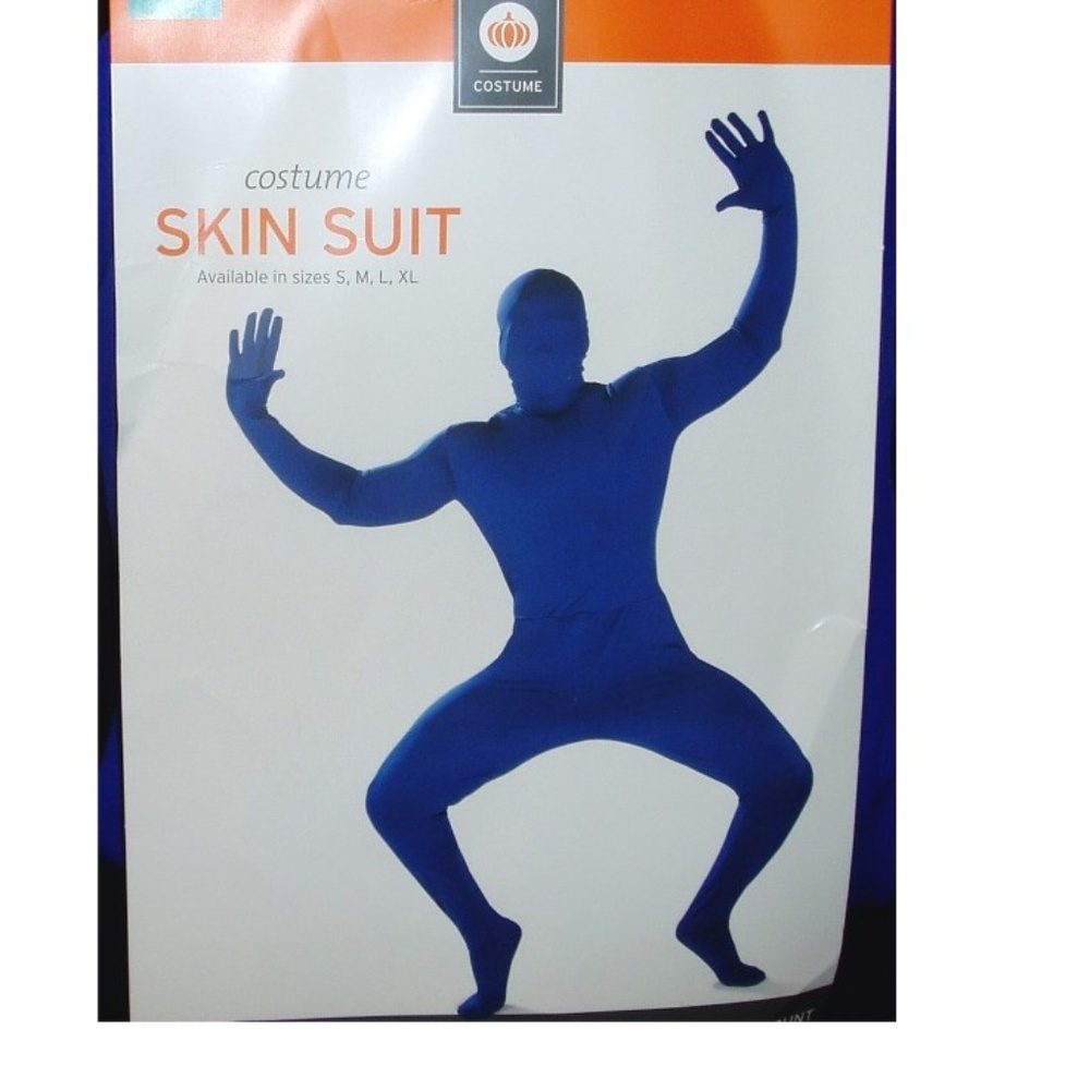 Men's Skin Suit Costume Adult Womens Blue Halloween Costume